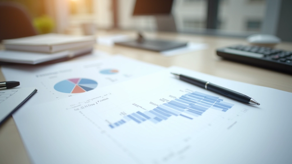 Finanz-Planung auf Papier mit Stiften und Diagrammen