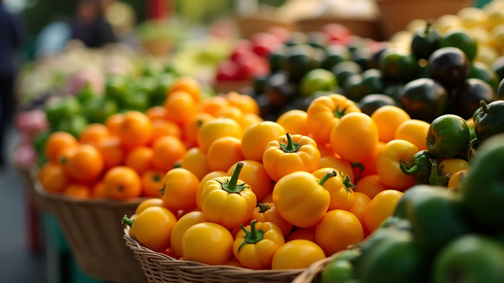 Verschiedene frische saisonale Gemüsesorten auf dem Markt in Köln, Wochenmarkt mit buntem Angebot